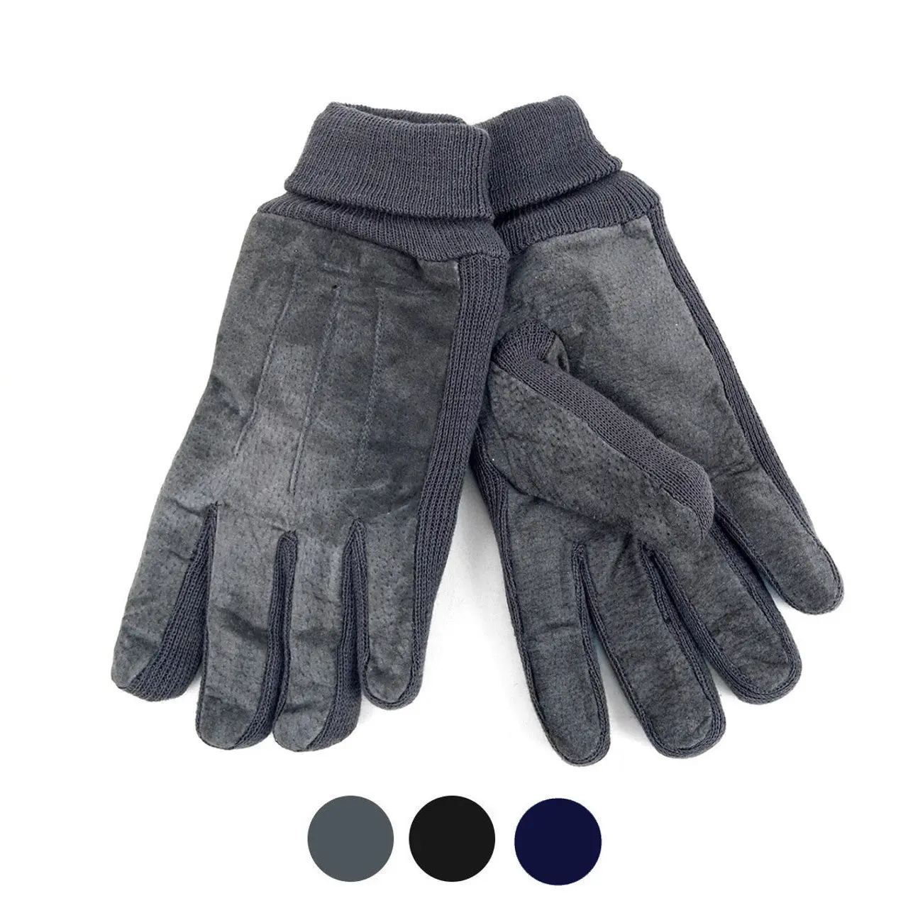 Men's Genuine Leather Winter Gloves with Soft Acrylic Lining