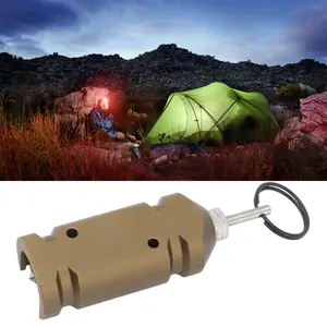 Perimeter Trip Alarm Aluminum Alloy Camp Safe Perimeter Trip Wire Alarm for Outdoor Use Olive Green