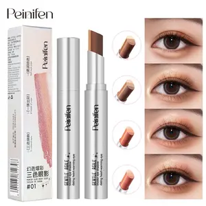 Three-Color Gradient Eyeshadow Stick, Matte Finish, Waterproof, Long-Lasting, Neutral Shades, Easy Application, Perfect for All Skin Types