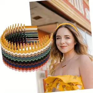 Pack of 10 Hair Headband Thin Anti-slip Headband with Teeth | Hair Bands for Women and Girls, Hair Accessories