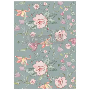Redesign With Prima Furniture A1 Decoupage Fiber Annie Sloan- Swedish Posy – 1 sheet, A1 size 655350671679