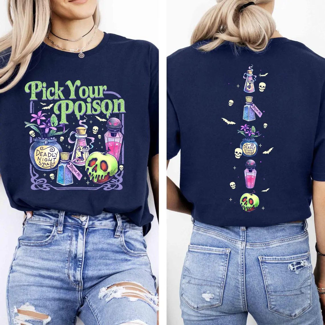 Pick Your Poison Shirt, Retro Halloween Graphic Tee, Vintage Oh Right That Poison Shirt, Llama Poison For Kuzco, Spooky Season Shirt Gift