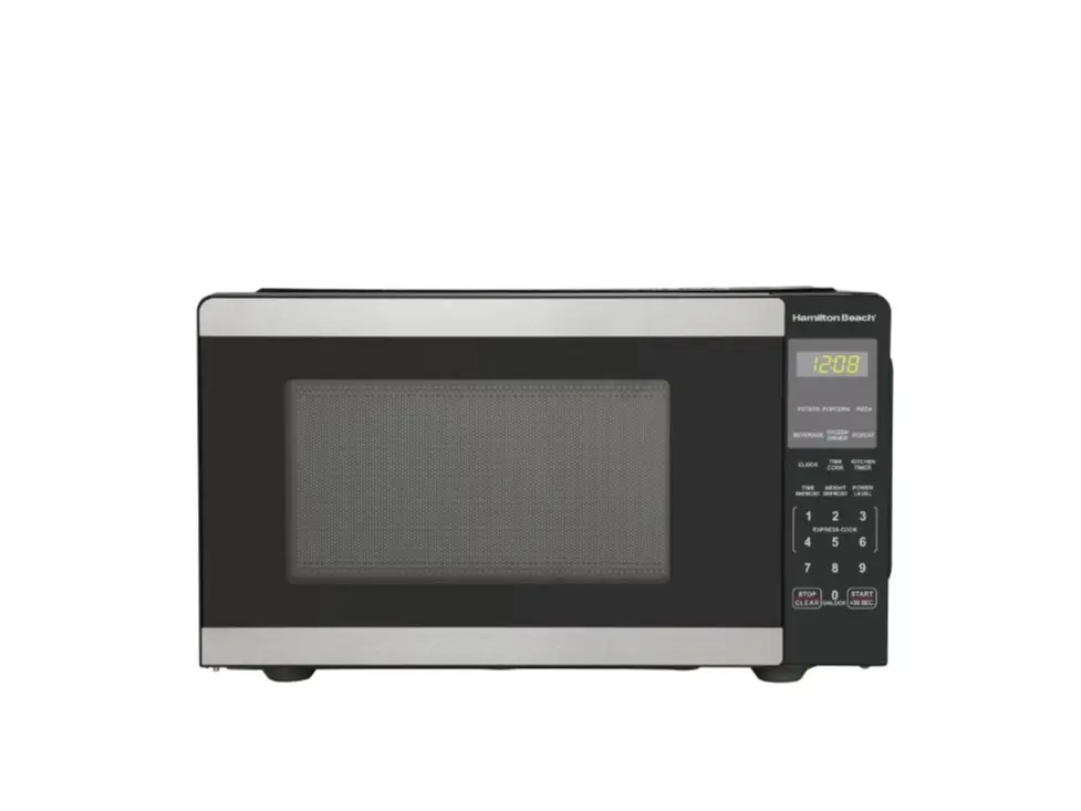 Hamilton Beach 0.9 Cu Ft Countertop Combination Convection-Microwave Oven, 900 W, Stainless Steel, New