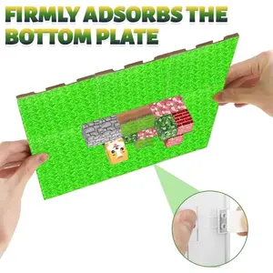 2/4/10 PCS Magnetic Base Plate Variety Baseplates Match DIY Magnetic Building Blocks Toys for Boys and Girls Children Gift Valentine's Cards