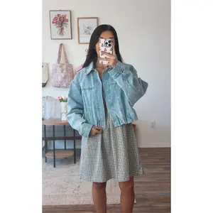 Polka Dot Denim Jacket