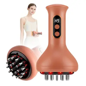 Cordless Lymphatic Massager, Relief Roller, Electric Body Massager for Legs, Arms & Belly, Personal Body Care Machine with Vibration, Ideal for Home Use