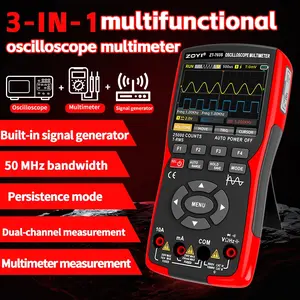 Zhongyi Zt-703s Dual Channel 50mhz Handheld Oscilloscope Multimeter Multifunctional Meter Signal Generator High Precision Voltage Resistance Diode Tester