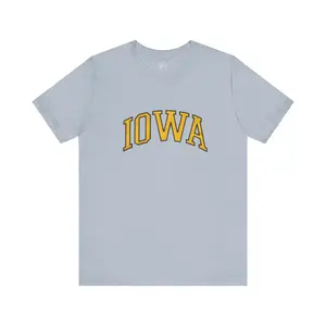 Classic Iowa Tee Crewneck Shortsleeve Unisex Top Canvas
