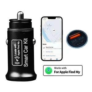 Car Charger GPS Locator Tracker, 20W USB Phone Charger, Fast Charging Type C QC3.0 for iPhone Find My Apple Official APP(Only Fit For iPhone) Fast Charging Supported