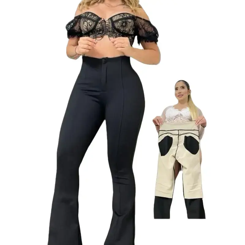 Bbl effect Luxury Peach Booty Leggings Colombianos with Internal Belt - Stylish and Unique Design for Comfort and Style Womenswear Everyday Basic