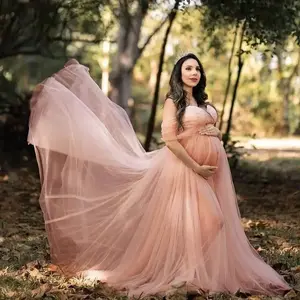 New Off Shoulder Maternity Dress for P oshoot Lace Pregnant Dress Long Maxi Dress Maternity Gown P ography Props P o Shoot