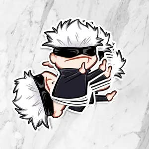 JJK Satoru Gojo Anime Stickers Vinyl Stickers for Laptop, iPhone Stickers, Water Bottle Stickers | JJK Anime Stickers