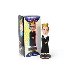 Royal Bobbles Notorious R.B.G. Ruth Bader Ginsburg Bobblehead | 8 Inches Tall