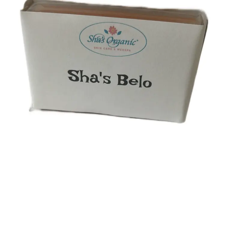 Sha's Belo Peeling Soap with Glycol 4 oz Vegan Cruelty Free Exfoliating Body micro peeling with AHA, Pumice, Witch Hazel & Niacinamide for Soothing and Redness Clear Smooth Acne Exfoliate