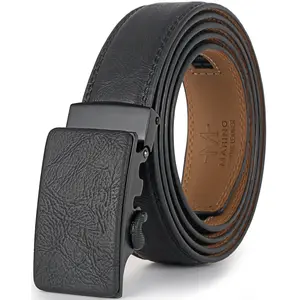Men's Grained Designer Ratchet Belt