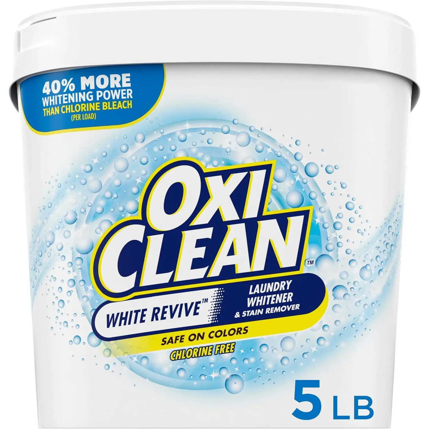 White Revive Laundry Whitener and Stain Remover Powder, 5 lb