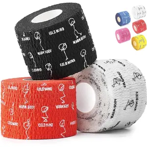 1.85" Weightlifting Thumb Tape - Hook Grip Tape for Powerlifting, Cross Training, Gym Tape, Workout, Weight Lifting Tape, Athletic Finger Wrap (Mix V1 3 Rolls)