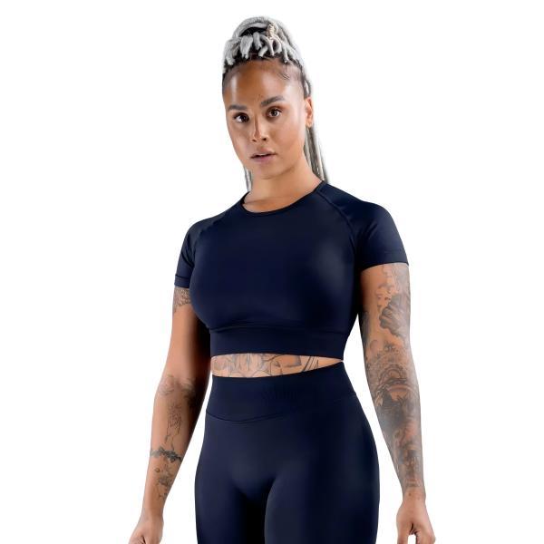 <WITH LOGO> DFYNE Short Sleeve Top and Shorts/Leggings Set - Seamless shaping design, women's sportswear set, suitable for yoga, fitness, cycling, hiking, running, sports, outdoor leisure, and various other occasions