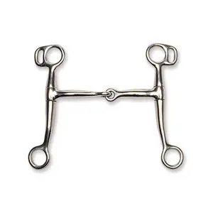 Jacks 10457-4-3-4 Tom Thumb Snaffle Bit - 4.75 in., Equestrian Supplies