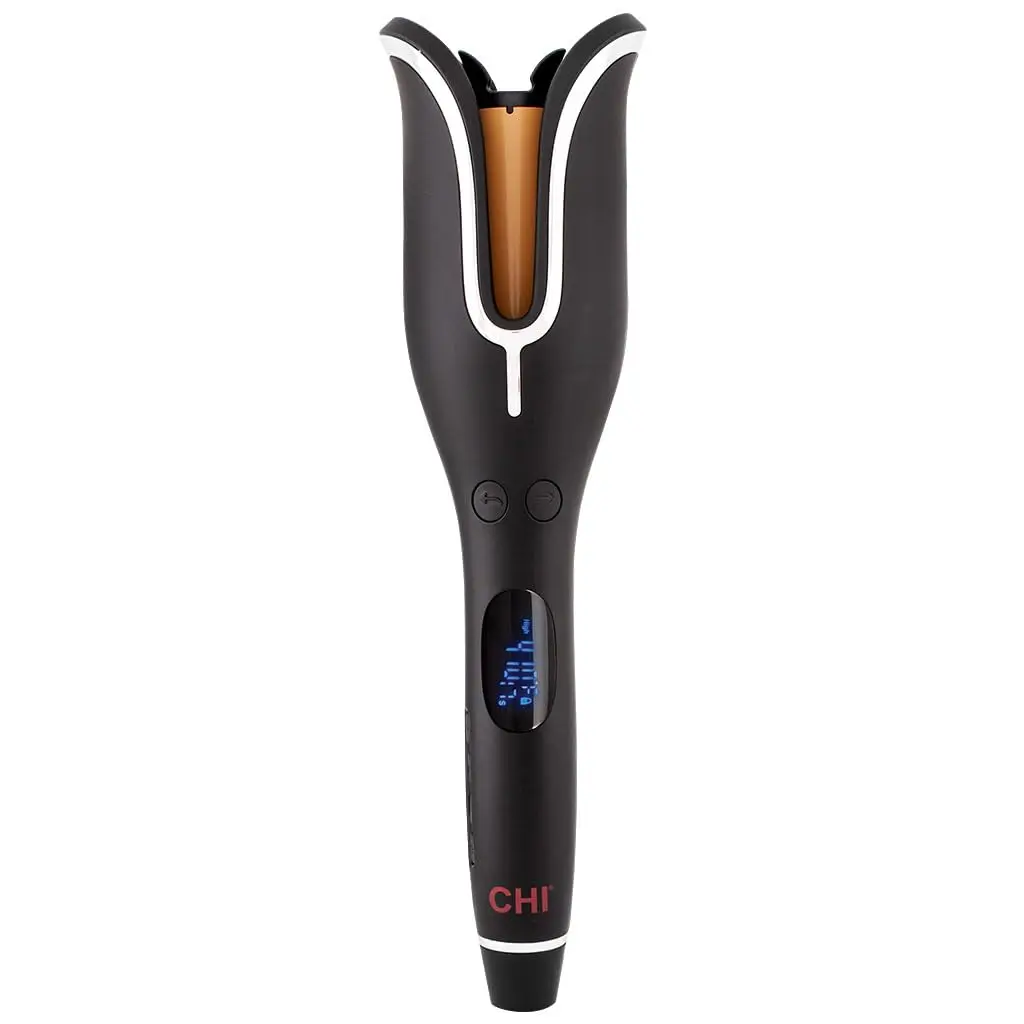 CHI Spin N Curl 1″ Ceramic Rotating Curling Iron, Adjustable Preset Heat Settings for All Hair Types, Salon-Quality Curls & Waves, Auto Shut-Off, Tangle Protection, Onyx Black