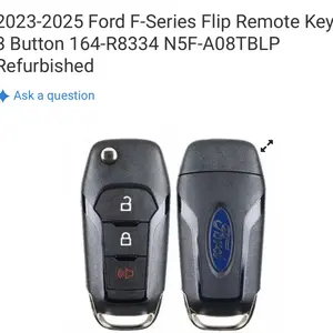 2023-2025 Ford F-Series Flip Remote Key 3 Button 164-R8334 N5F-A08TBLP