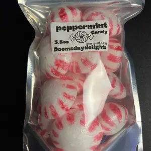 Freeze dried PEPPERMINT T Candy!!!! DoomsDay Delights 3 ounce Freeze dried PEPPERMINT T Candy!!!! DoomsDay Delights 3 ounce
