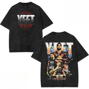 YEET Is Not Just a Word Vintage Wash T-Shirt – Oversized Graphic Tee Inspired by WWE Energy, Jey Uso Catchphrase & Timeless Wrestling Streetwear Merch Cotton graphic tee