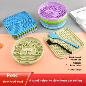 Pet Slow Food Plate, Slow Feeder Bowl, Anti-choking Slow Food Bowl for Dogs and Cats, Suitable for Pets to Eat Too Fast, Obesity Control, Training and Reward