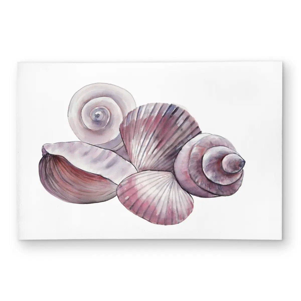 360 stand Seaside Shell Print Rectangle Rug, 2x3 ft Marine Accent Carpet for Bathroom/Patio, Indoor-Outdoor Household Textile Home Decor, Nautical Area Rugs, Casual Rug, Home Decorative Rug