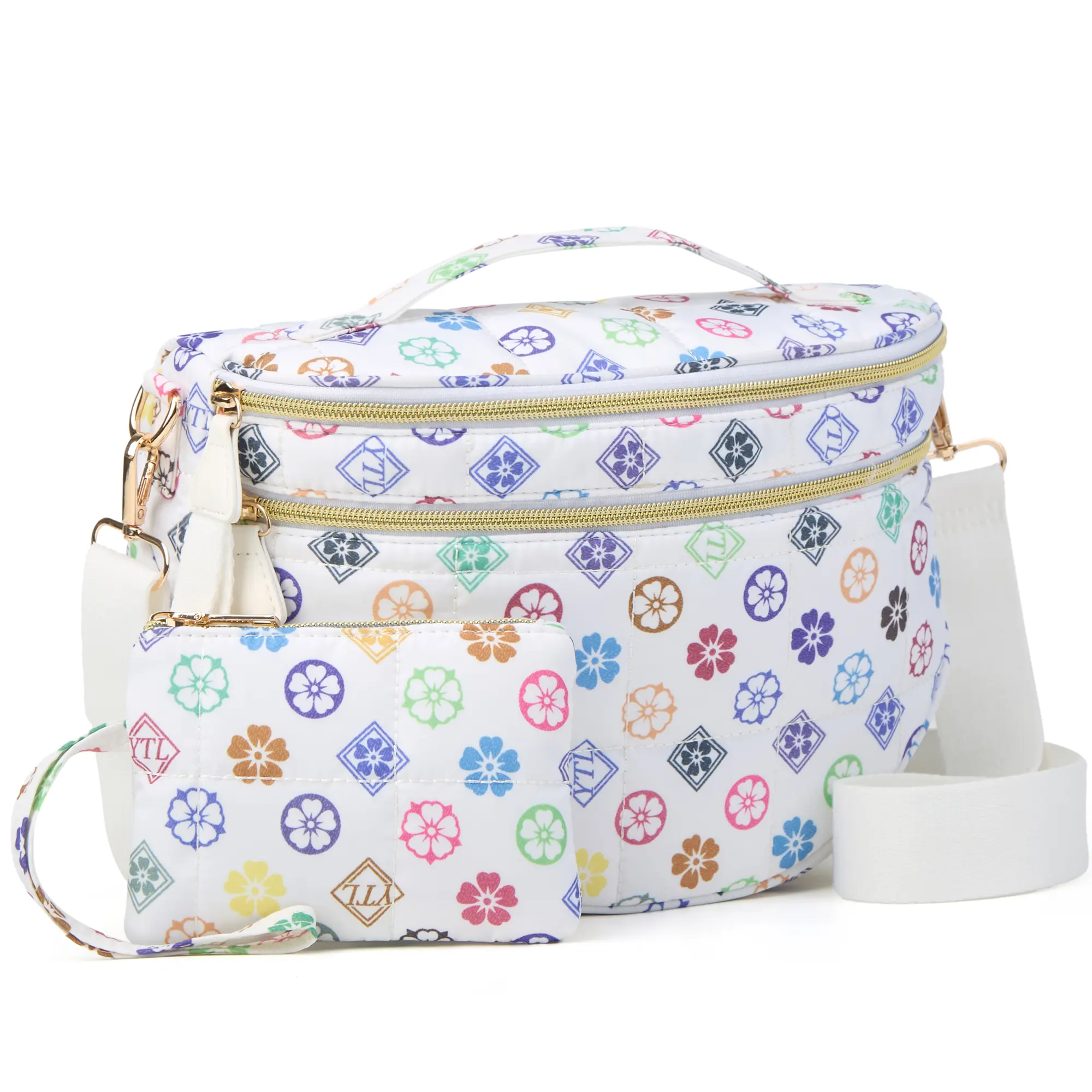 Women's Puffer Belt Bag - Waist Pack, Versatile Bum Bag with RFID-Blocking Slots, Waterproof Coated 5.6L Roomy Wallet for Travel, Ideal for Moms