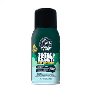 CHEMICAL GUYS Total Reset Odor Eliminator – New Car Smell – 3oz A/C-Activated Fogger Neutralizes Odors at Molecular Level, Reaches Deep into Vents & Fabrics, Leaves Behind Crisp, Fresh-Off-the-Lot Scent in Cars, Trucks & SUVs