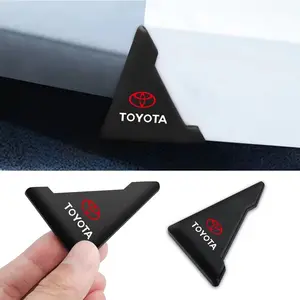 2 Piece Silicone Car Door Corner Protectors, Fits Toyota Chr, Corolla, Rav4, Prius, Yaris, Trd, Anti-Collision Guards, Durable & Easy Install