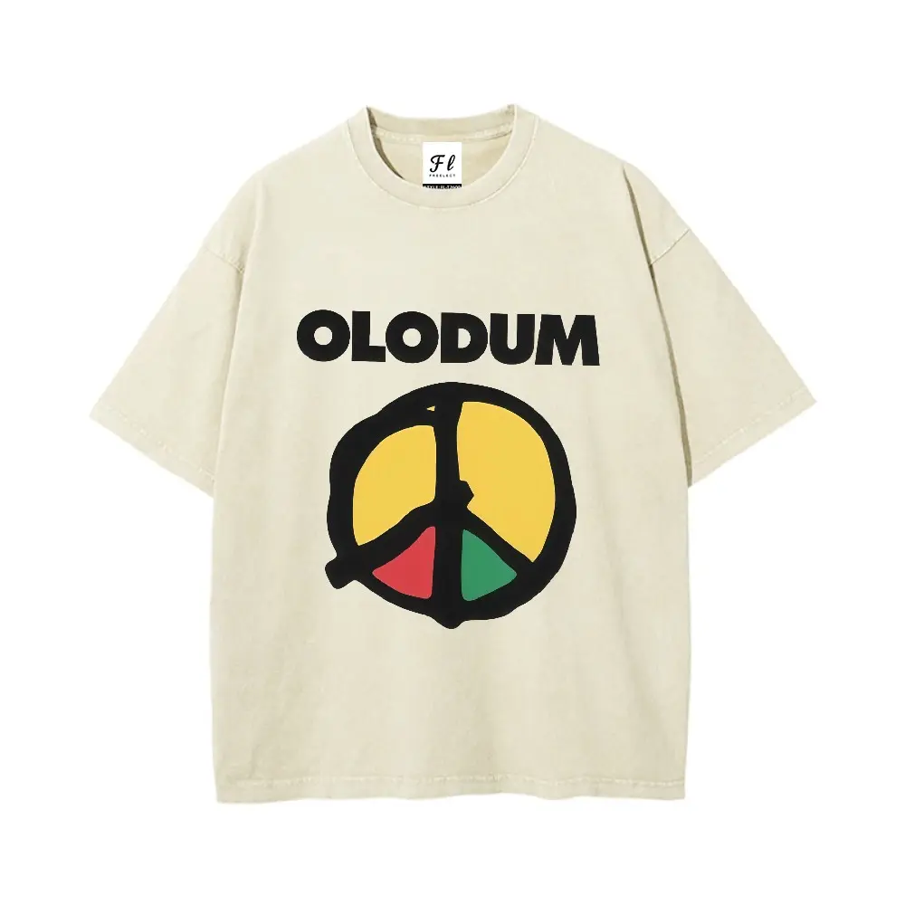Olodum Michael Jackson Tee, They Dont Care About Us Shirt, Brazil Peace Symbol Top, Vintage Music Video DTG Process Unisex Loose-Fitting T-shirt, Washed Casual Top (100% Cotton, 280g)