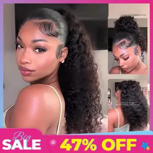 [NEW ARRIVAL] ISEE HAIR Water Wave Ponytail with InvisiFit Strap Premium Human Hair Outdoorfun #TikTokShopSpringGlowUp