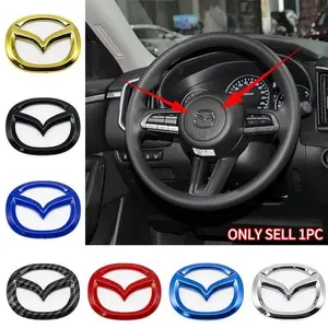 Mazda Steering Wheel Decal Sticker for Cx-6 Rx-7 Mx-5 Cx-5 Cx-3 Protege Cx-9 Cx-7, Car Logo Decoration, Auto Accessories, Car Interior Decor