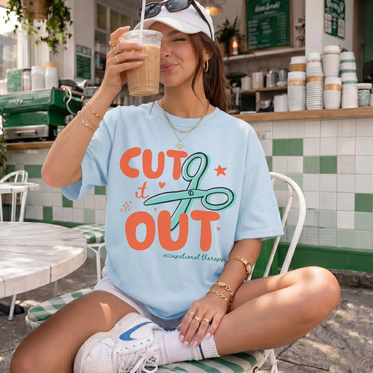 Occupational Therapy Shirt Comfort Colors, Cut It Out OT Tee, Occupational Therapist Gift, OTA COTA Shirt, Pediatric Therapy Tshirt