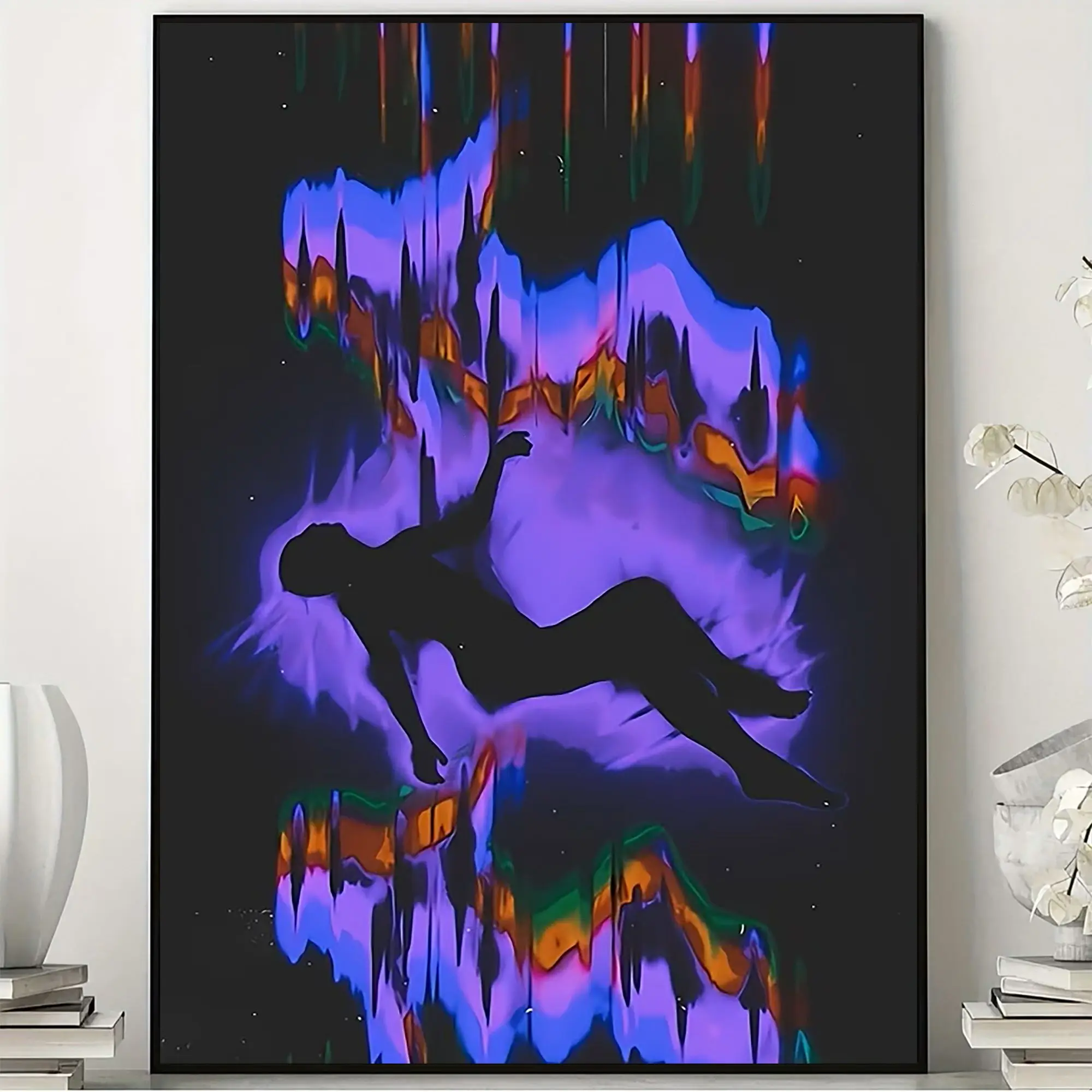 Body Soul Aura Music Poster, Psychedelic Aesthetic Wall Art for Music Lovers, Bedroom Living Room Office and Studio Decor