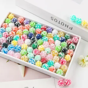 Colorful Beads, 16/20mm Round Durable Beads for DIY Jewelry Making, DIY Jewelry Making Supplies for Bracelet Necklace Earrings, Diy Galaxy Beads, Beading Making