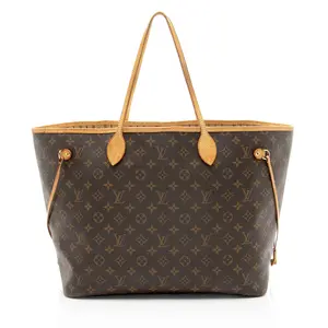 Pre-owned Louis Vuitton Leather Tote Bags Monogram Canvas Neverfull GM Tote