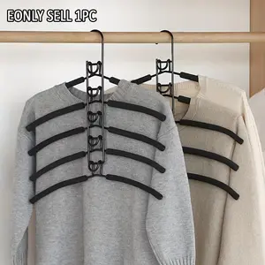 No Shoulder Protrusion Sweater Hanger, 1 CountsDurable Metal Trouser Hanger, Clothes Hanger forHome Bedroom Wardrobe Dormitory