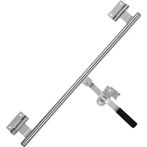 55" Cam Bar Door Lock for Enclosed Trailers & RVs Heavy-Duty Zinc-Plated Steel Swing Door Latch