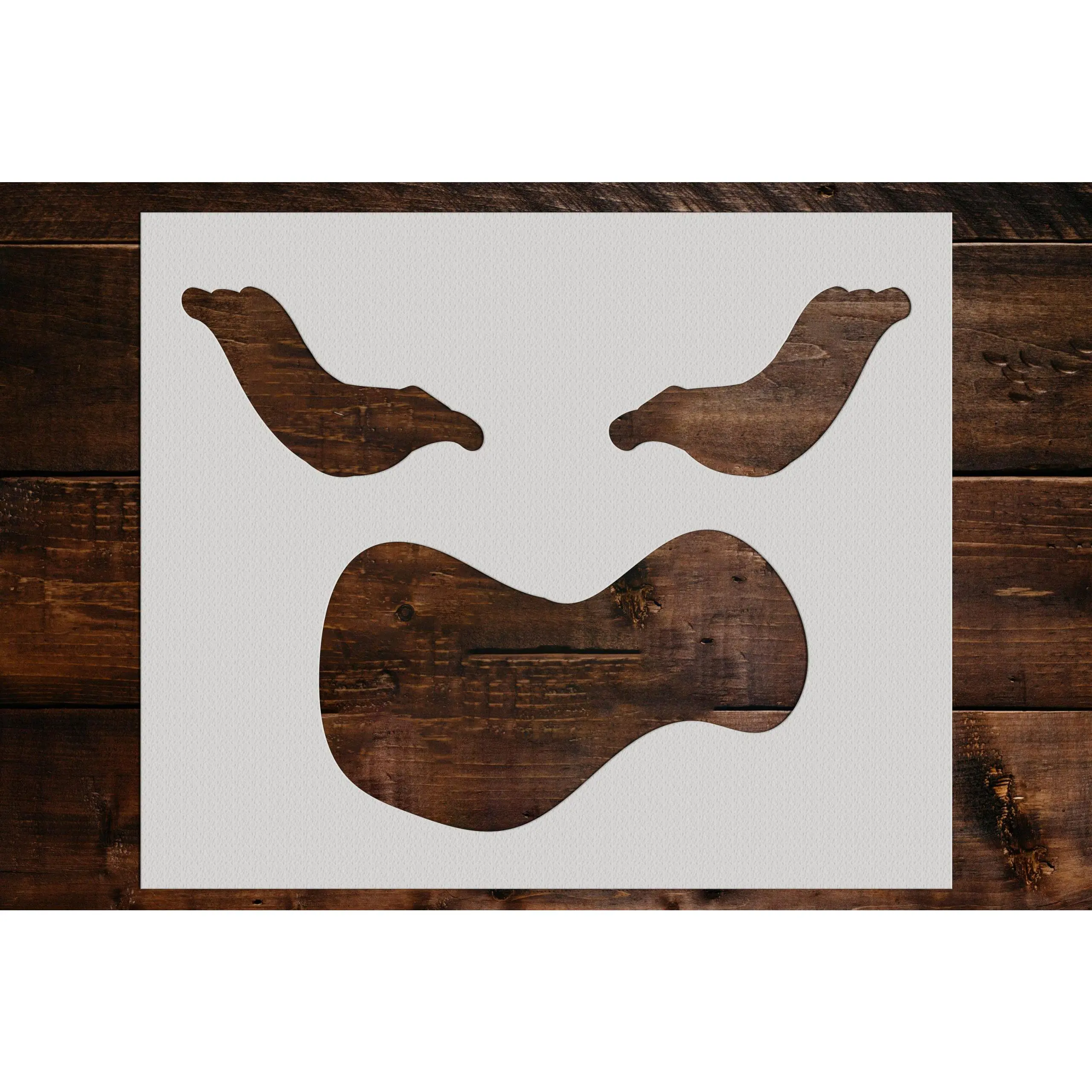 Pumpkin Face Stencil - Art and Wall Stencil