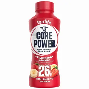 Core Power Protein Shake, Strawberry Banana, 26g Bottle, 14 fl oz