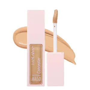 HANDAIYAN Weightless Halo Liquid Concealer Full Coverage Waterproof Makeup Long Lasting Matte Finish Cream for Face Dark Circles Acne Marks