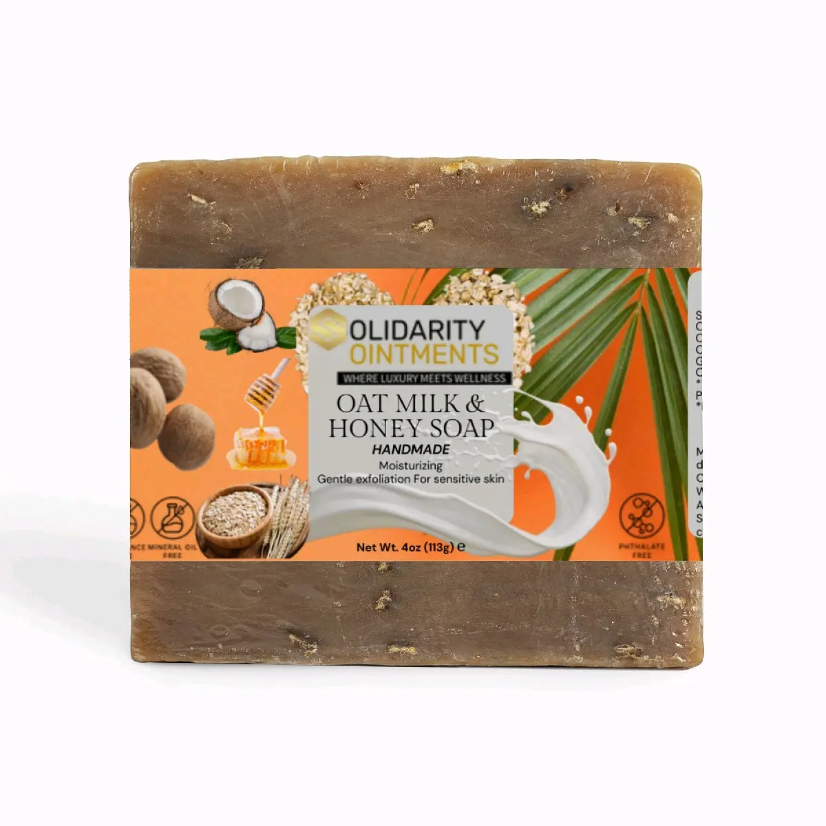 Oat Milk Honey Soap Body Care Body Wash Organic Case Coconut Gentle Nourishing Scent Sensitive Shea hydrating