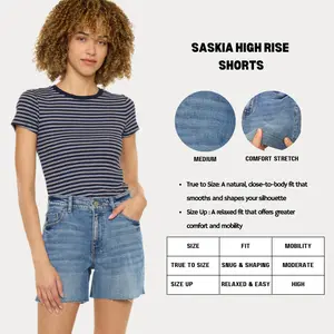 KANCAN - Saskia Women's Denim High Rise Shorts