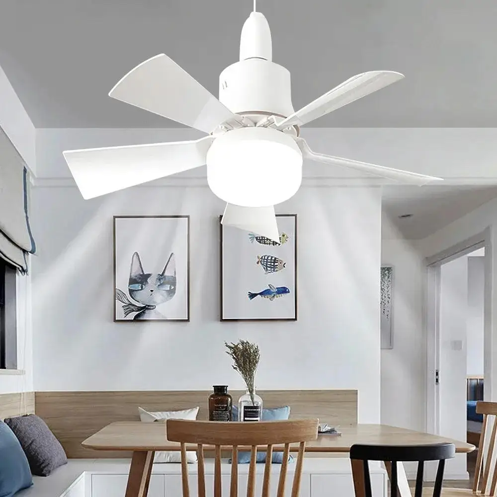 E26/E27 Modern Ceiling Fan Light, 30W 3-speed Wind Speed Adjustable Ceiling Fan Light, Remote Control Ceiling Fan Light for Home Living Room Bedroom,