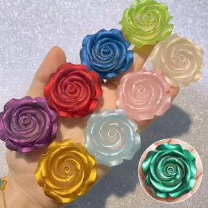 44mm Large Luminous Resin Roses- Flowers For DIY Art Craft and Decoration