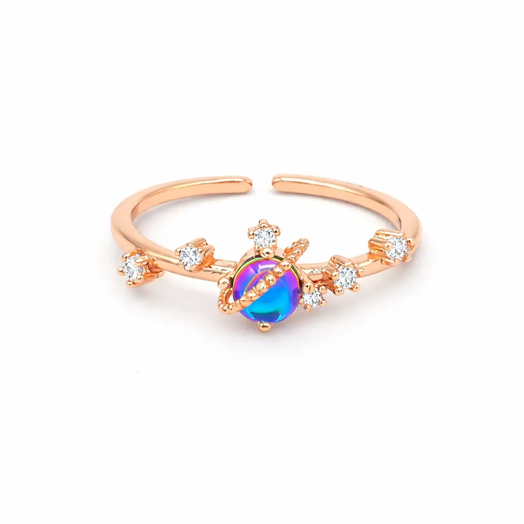 Iridescent Planet Ring