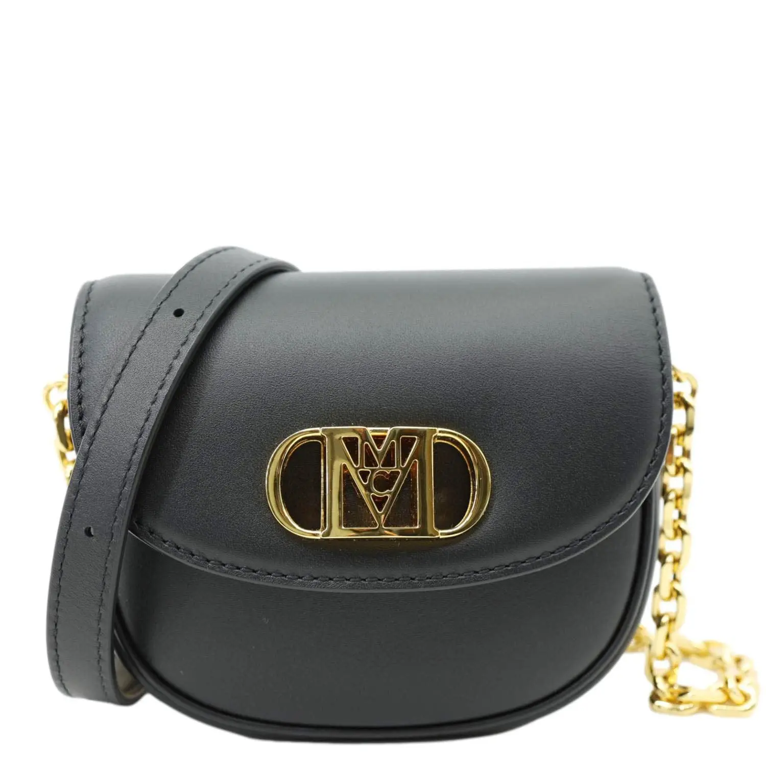 Pre-owned MCM Spanish Leather Crossbody Bags Mode Travia Mini Crossbody Bag Black